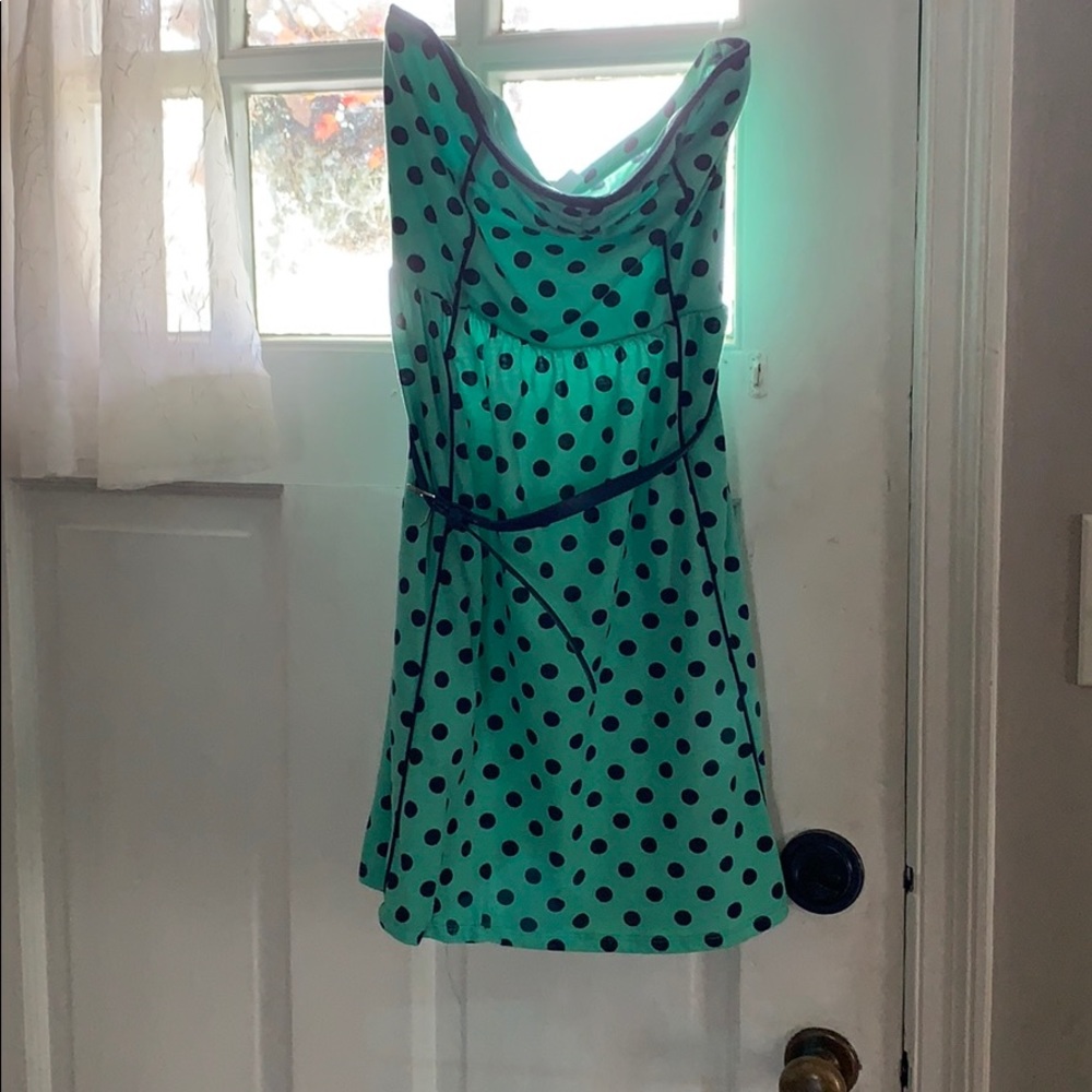 Belted Polka Dot Dress